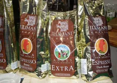 Een deel van het assortiment van koffie-importeur en groothandel Illimani.