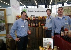Jeroen Venrooij, Sven van Kalkeren en Elger Wiersma van Schulp Vruchtensappen.