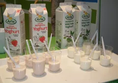 Diverse soorten yoghurt.