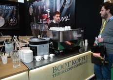 Ook hier konden bezoekers terecht voor een kopje bio-koffie.