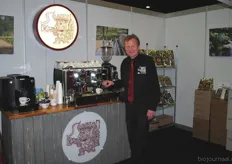 Eric Beek van Illimani liet de bezoekers Boliviaanse koffie proeven.