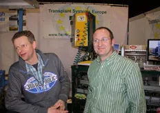 Transplant Systems ontwikkelt de plantmachines nu zelf in Nederland. Rechts: Rob Tollenaars.