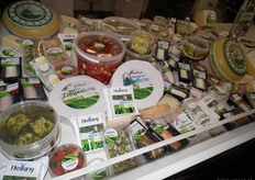 Hekking Kaas had wederom een zeer prominente plaats bij de ingang van hal 1. Het assortiment wordt steeds verder uitgebreid.