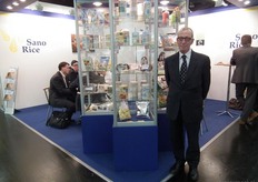 "Ongeveer 95 procent van de productie van SanoRice gaat naar het buitenland, de BioFach is daarom 'the place to be', geeft Peter Duivenkate aan. "Onze producten gaan de hele wereld over."
