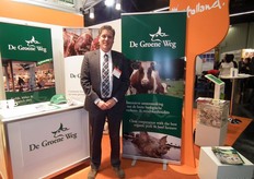 "Raymond Valk, sales manager van De Groene Weg, is tevreden over het verloop van de beurs. "Ik heb al diverse goede contacten kunnen leggen."