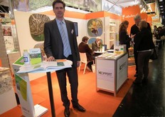 Markus Huurman kon bezoekers alles vertellen over de biologische gewasbeschermingsmiddelen van Koppert Biological Systems.