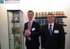 Erik Eikhart en Arie Ermstrang van Baltussen Konservenfabriek, één van de licentiehouders van Bio+.