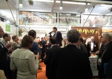 Welkomstwoord bij de ondernemersborrel door Ton van Arnhem, van de Landbouwraad op de Nederlandse Ambassade in Berlijn.