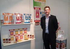 "Philip de Baar van Zapaz food toonde net als vorig jaar het assortiment met biologische Mexicaanse producten. "We zijn druk bezig met nieuwe producten."