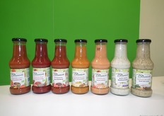 Dit zijn de nieuwe sauzen van het merk Bionova, geheel passend in de nieuwe uitstraling.