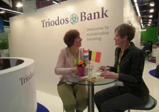 Kirsten van Stein-Callenfels en Nelleke Veenstra van Triodos Bank.