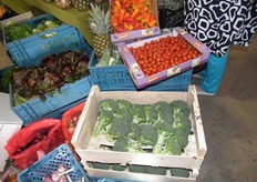 Gevarieerd groenteaanbod.