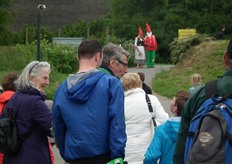 Kabouter Spruiteprak en zijn vrouw stonden de bezoekers op te wachten.