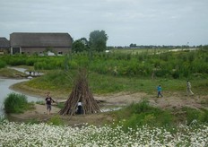 Jong en oud kunnen hier lekker in de vrije natuur spelen.