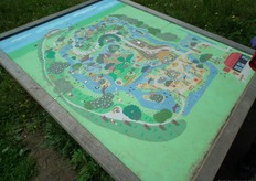 De plattegrond van de Speelnatuur.