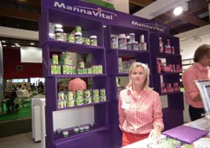 "Kate Verhelst van Mannavita wilde ook graag de aandacht leggen op het eigen merk voedingssupplementen van Mannavita: Mannavital (fytotherapeuthische preparaten, monopreparaten en orthomoleculaire preparaten). "Deze reeks is ook erg interessant voor de Nederlandse markt."
