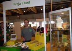 "Roland Dejaeghere van Freja Food benadrukte hoe belangrijk het is dat hij bezoekers kan laten proeven van zijn semi-verse koekjes die uitsluitend met biologische ingrediënten worden gebakken. "We zoeken nog altijd een partner in Nederland."