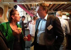 Christine Loogman van A.C. Loogman en Zn. in gesprek met Jaco Burgers van BV ERF.