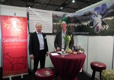 Gerrit Verhoeven en Heinie Alting van de Organic Goatmilk Coöperatie.