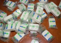 "We brengen binnenkort als eerste ecologische all-in-one vaatwastabletten op de markt", aldus Nele."