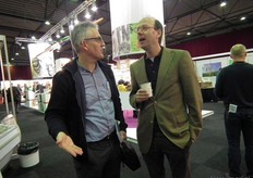 Bionext-directeur Bavo van den Idsert in gesprek met Wilco Schets van De Traay.