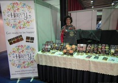 Mathilde Prince van Tilly's Treats introduceerde Happy People Planet-lekkernijen op de BioVak.