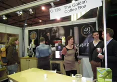 Bezoekers mochten de hele dag door koffie proeven in de stand van The Golden Coffee Box.