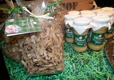 Zij presenteerde deze nieuwe producten van het Bleierenconcept.