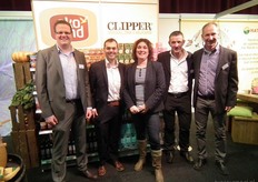 Herbert Boonstra, Roelof Hulst, Janneke Schmidt, Ricus Janssen en Eric van Gool van Natudis/Wessanen.