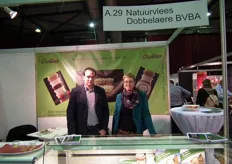 Natuurvlees Dobbelaere uit België was ook dit jaar van de partij: Koen Gevaert en Els Henneco. Ze presenteerden hun nieuwe kant-en-klaarmaaltijden.