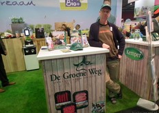 Herman Reuvekamp vertegenwoordigde De Groene Weg op de BioVak.
