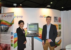 Tulay Balci en Erik van Erk van RBK group. Ook voor de eerste keer op de beurs aanwezig.