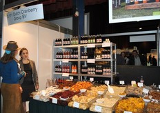 Rose Khorenyan van Dutch Cranberry Group. Een groot deel van het assortiment was te proeven.