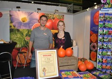 Frank Vosselman en Karin Brummel van De Bolster. Winnaar van de Ekoland Innovatieprijs 2014.