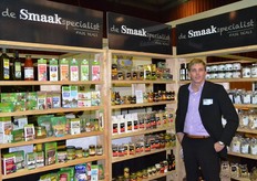 Bert Stigter had een groot assortiment producten meegenomen van de Smaak Specialist
