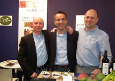 Peter Abma, Patrick Struebi en Bareld Kootstra van Fairtrasa.