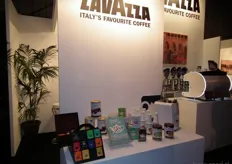 Bij LavAzza presenteerden ze ook wat bio-producten.