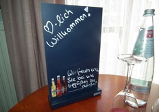 Bionade heette de deelnemers van harte welkom in het hotel.