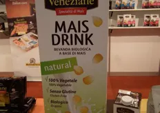 Ook bijzonder: een biologische maïsdrink van het Italiaanse bedrijf Le Veneziane. In het drankje is witte maïs verwerkt. Naast biologisch is het drankje glutenvrij en lactosevrij en bevat het alleen natuurlijke zoetstoffen.