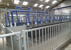 "Hier worden de geiten gemolken. Dit is uiteraard ook open voor publiek. "Mensen vinden het wel jammer dat niet meer goed te zien is waarin de melk opgevangen wordt."