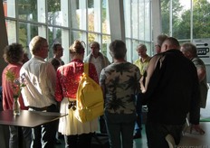 Ruud Hendriks (midden) met de groep die koos voor het thema 'vruchtbaarheid'.