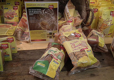 Dit semi-verse glutenvrije brood werd goed ontvangen op de beurs.