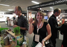 Ook Biojournaal-redacteur Lenneke Schot moest er aan geloven.