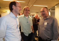 Wilco Schets en Wouter Vuijk van Imkerij de Traay met Peter Lamet van BD-Totaal.