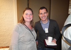 Paulien Veerman van Bionext/VBP en Johan Troost van Ithaka Organic Trading.