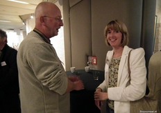 Simon van Zanten (GrowGroup) met Annemarie Kruize van De Bolster.