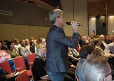 Hier ging de aandacht uit naar de vraag van Maurits Steverink. Naast hem Marry van den Top van Wageningen UR.