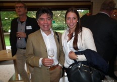 Jose Belgerette van Solandes Wines met zijn dochter Sharay.