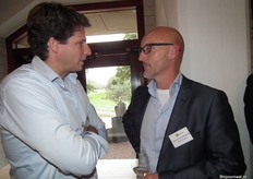 Wouter Floot van Tradin Organic met Ruben Bringsken van Baltussen Konservenfabriek.