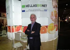 Gerasimos Karadinos stond namens Hellas Bio Net op de beurs. Hellas Bio Net is de Griekse vereniging van producenten van biologische groenten en fruit